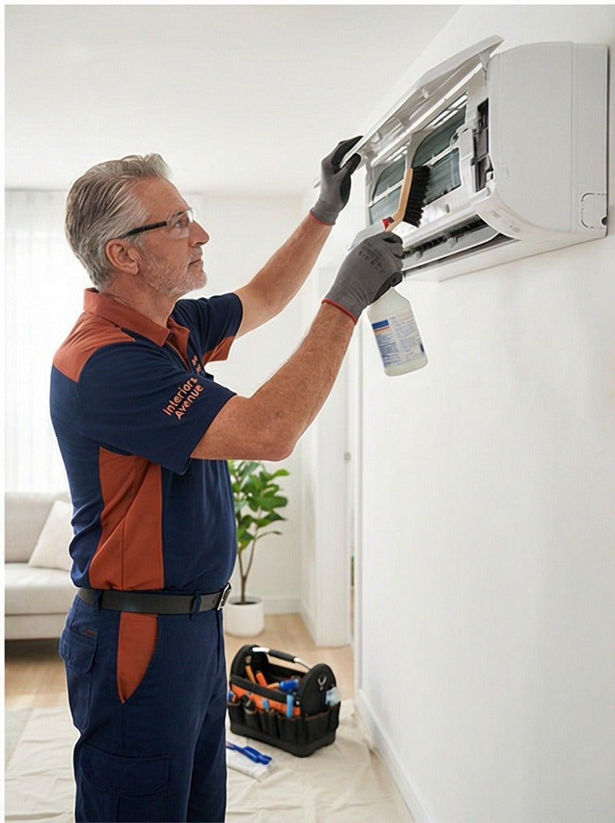 Split AC cleaning and sanitizing service in Dubai