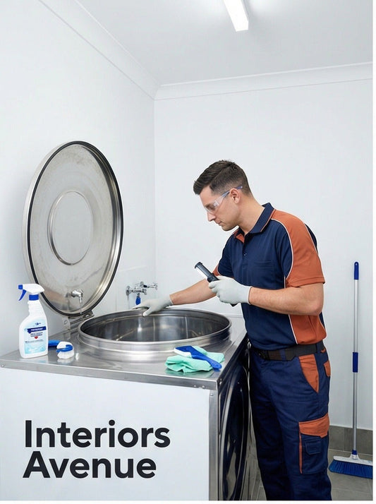 Water tank interior cleaning and disinfection service
